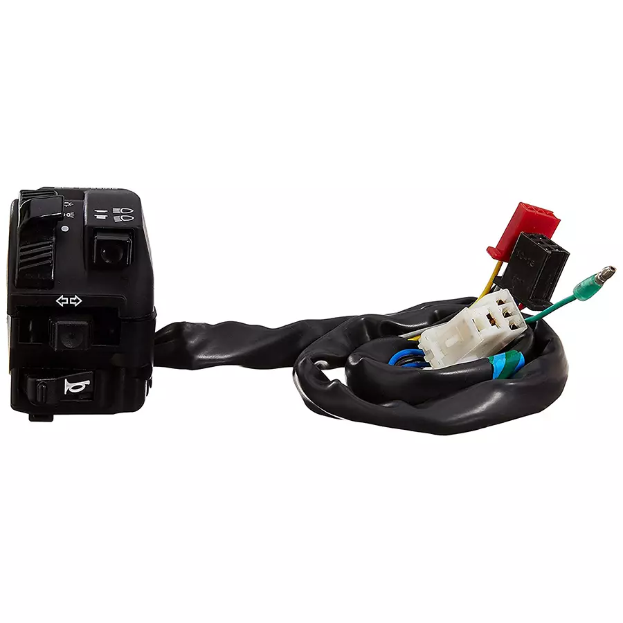 Uno Minda Handle Bar Switch - Left Side (Kick Start) with Wire Coupler, Digital Meter for Hero Passion Pro (SW-0685R)