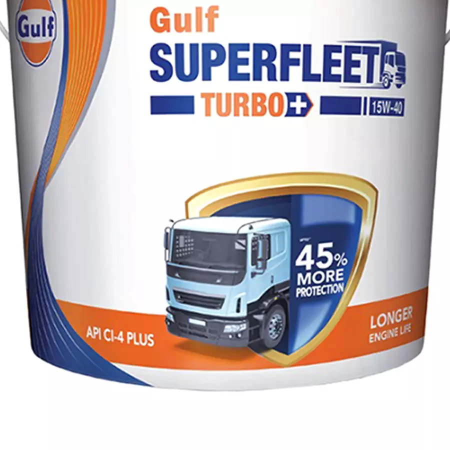 Gulf 1L Superfleet Turbo + 15W-40 Diesel & Gas Engine Oil for Truck & Buses