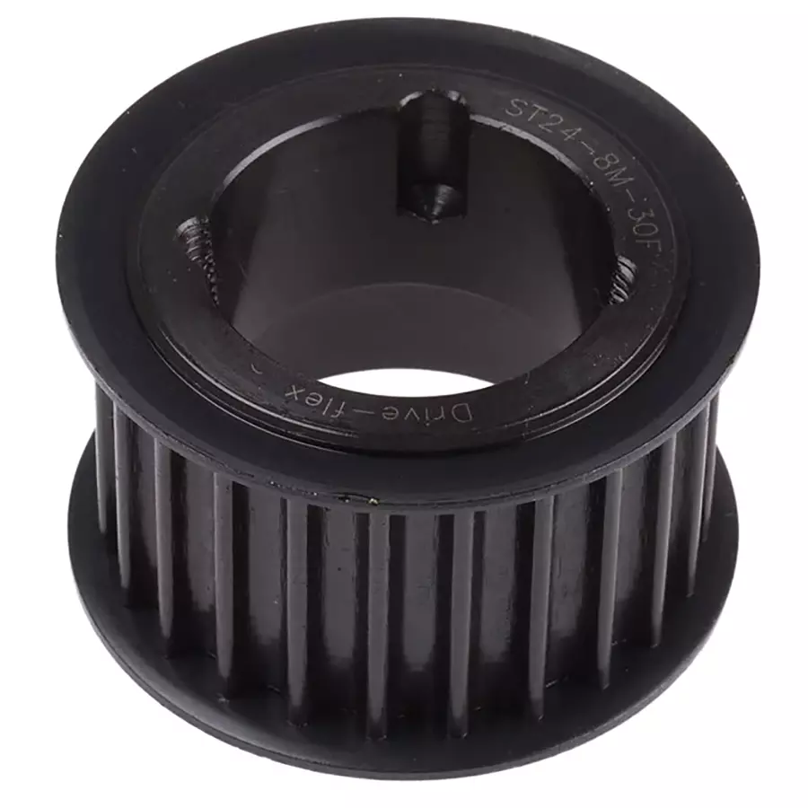 RS PRO Timing Belt Pulley, Steel 38mm Belt Width x 8mm Pitch, 24 Tooth Model No 184331