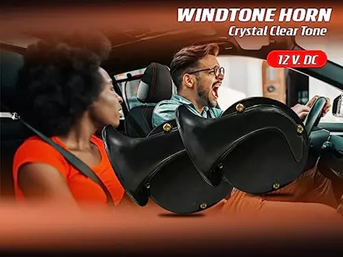 Auto Pearl Universal 12V Windtone Horn Compatible with Pulse
