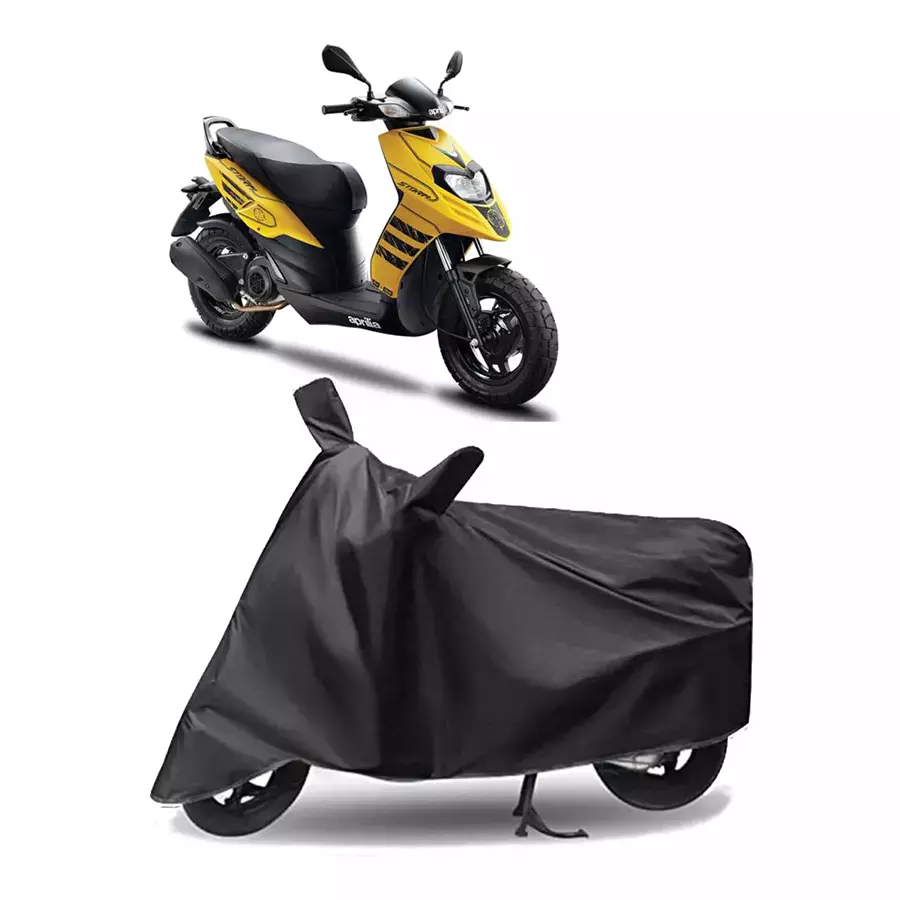 Auto Pearl Polyester Two Wheeler Cover for Aprilia Storm 125 (Grey)