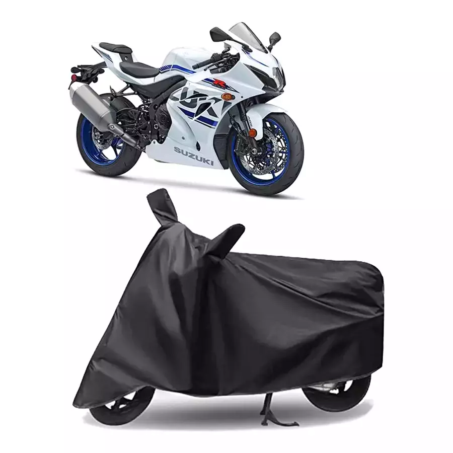 Auto Pearl Polyester Two Wheeler Cover for Suzuki GSX-R1000 ABS (Grey)