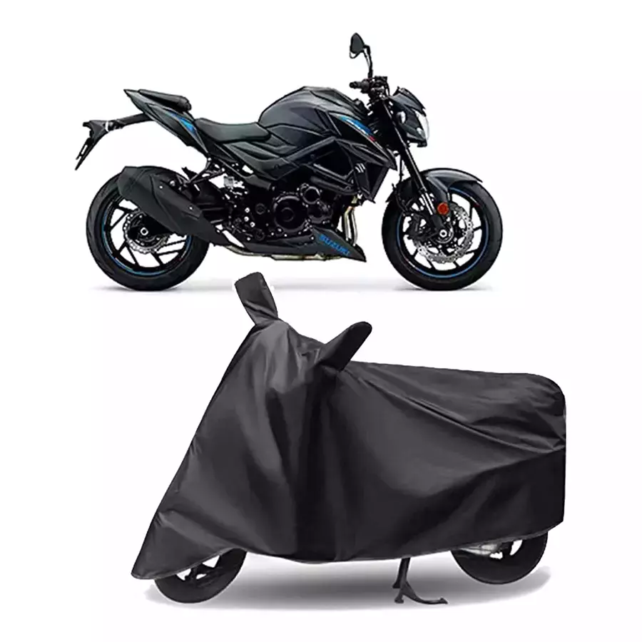 Auto Pearl Polyester Two Wheeler Cover for Suzuki GSX-S750 (Grey)
