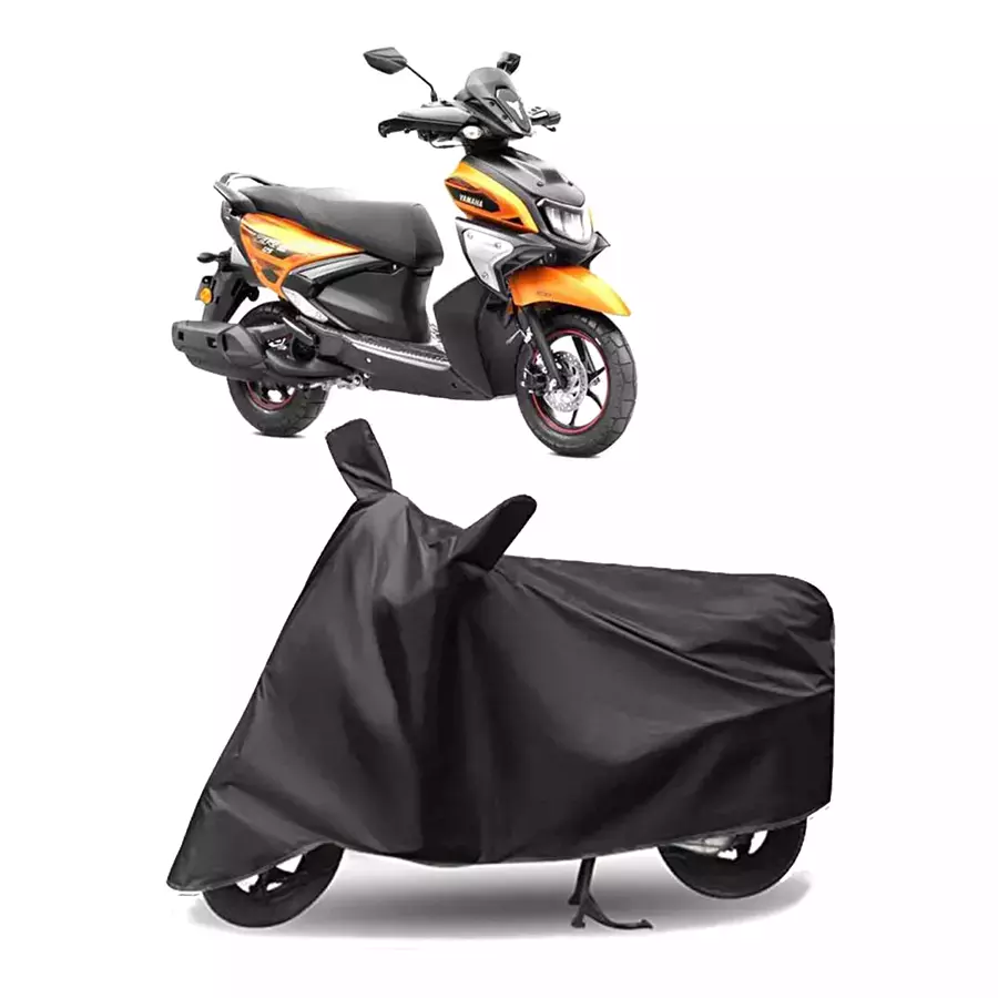 Auto Pearl Polyester Two Wheeler Cover for Yamaha Ray ZR BS6 (Grey)