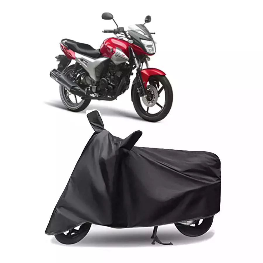 Auto Pearl Polyester Two Wheeler Cover for Yamaha SZ X (Grey)