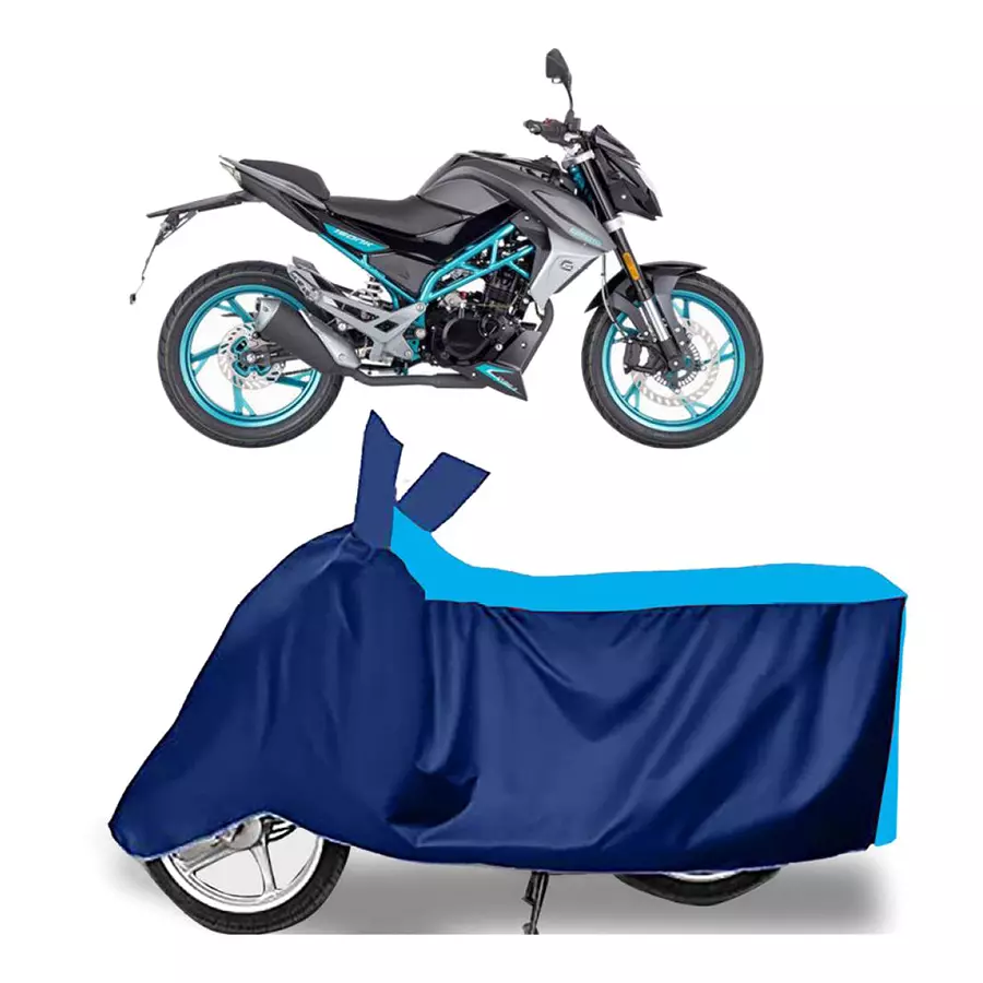 Auto Pearl Two Wheeler Cover for CFMoto 150NK BS6 - Cyan, Blue