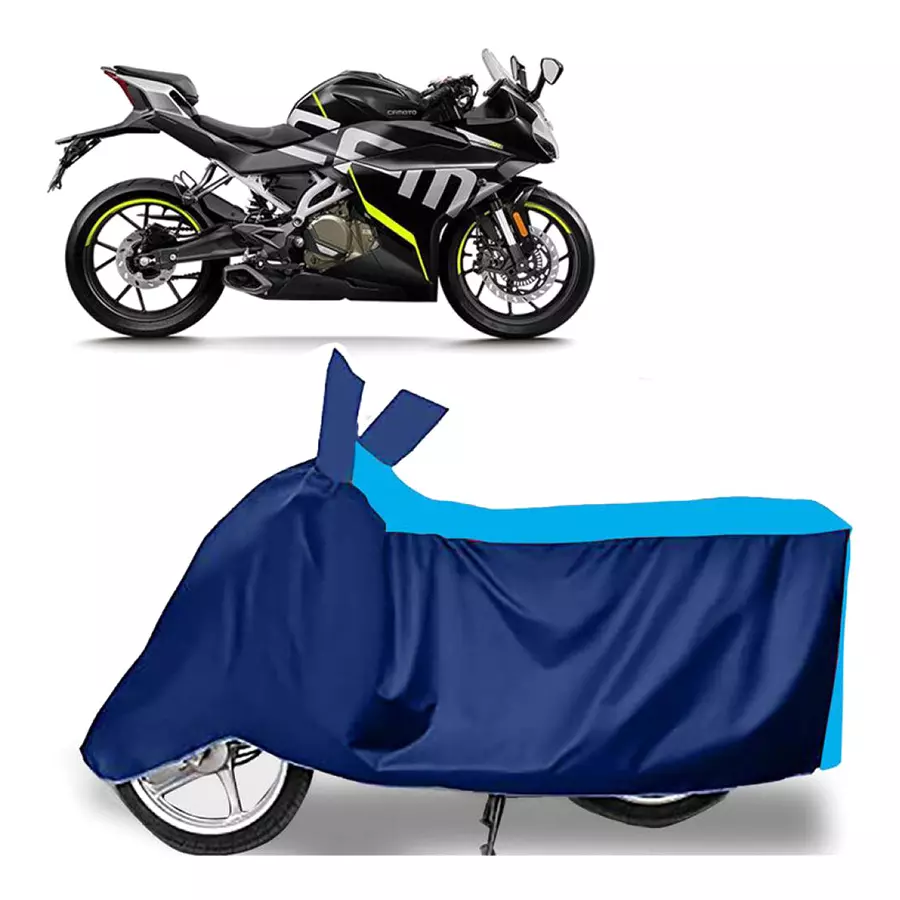 Auto Pearl Two Wheeler Cover for CFMoto 250SR - Cyan, Blue
