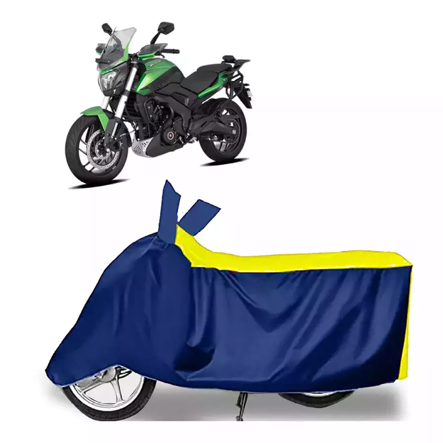 Auto Pearl Bike Cover for Bajaj Dominar 400 BS6 (Yellow & Blue)