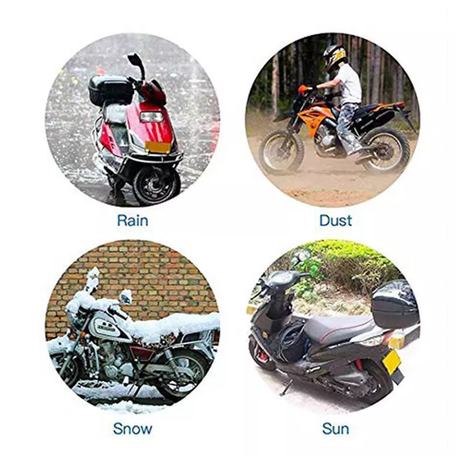 Auto Pearl Waterproof Two Wheeler Cover For Suzuki Intruder M800 (Green & Multicolor)