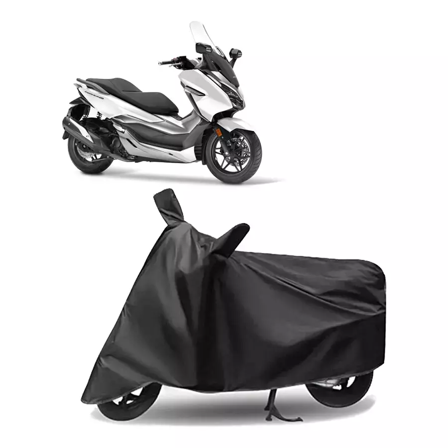 Auto Pearl Polyester Two Wheeler Cover for Honda Forza 300 (Grey)