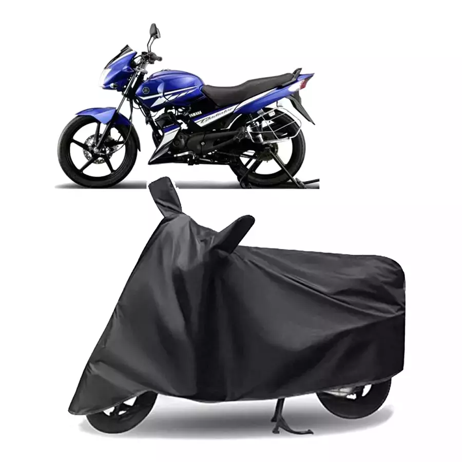 Auto Pearl Polyester Two Wheeler Cover for Yamaha Gladiator (Grey)