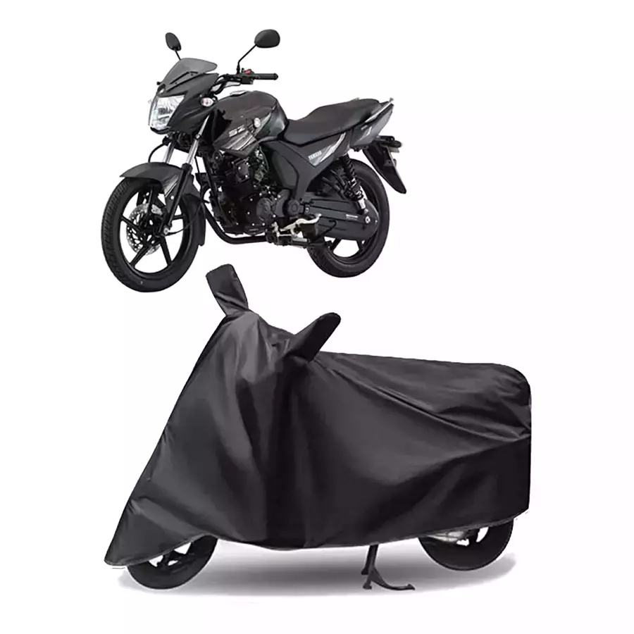 Auto Pearl Polyester Two Wheeler Cover for Yamaha SZ-RR V2 BS6 (Grey)