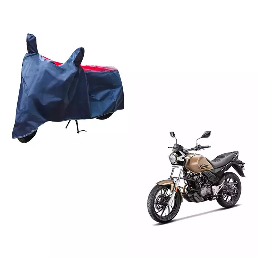 Auto Pearl Waterproof Two Wheeler Cover For Hero MotoCorp XPulse 200T (Red & Blue)