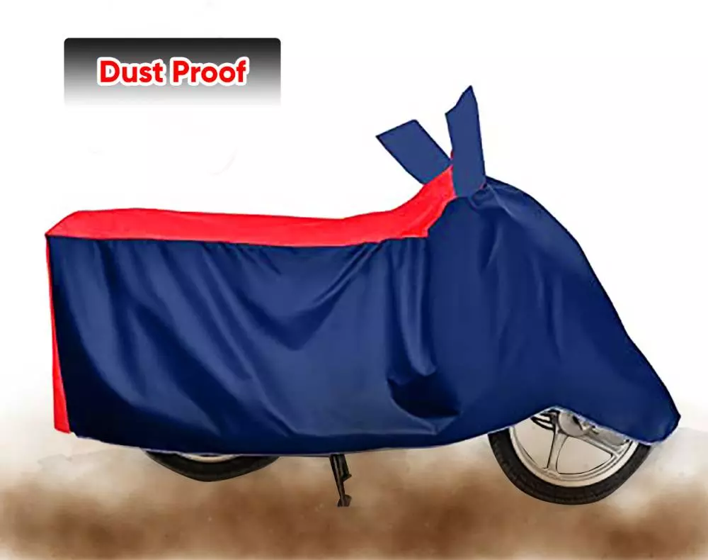 Auto Pearl Polyester Two Wheeler Cover for Kawasaki Ninja 300 (Red Blue)