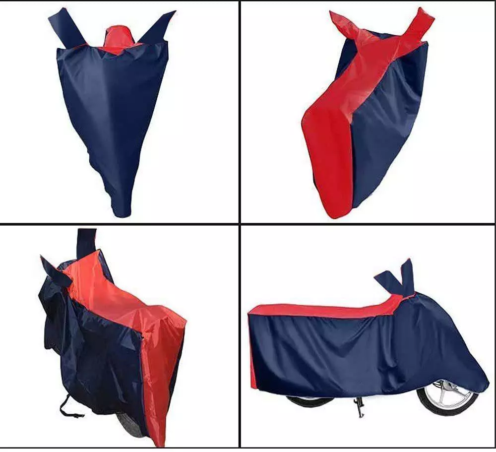 Auto Pearl Waterproof Two Wheeler Cover For KTM RC 200 (Red & Blue)