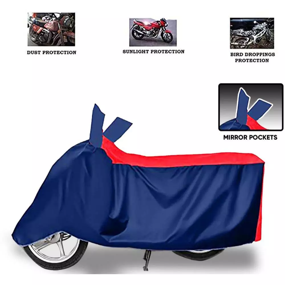 Buy Auto Pearl Two Wheeler Cover with Bag for Honda CB Shine, Red