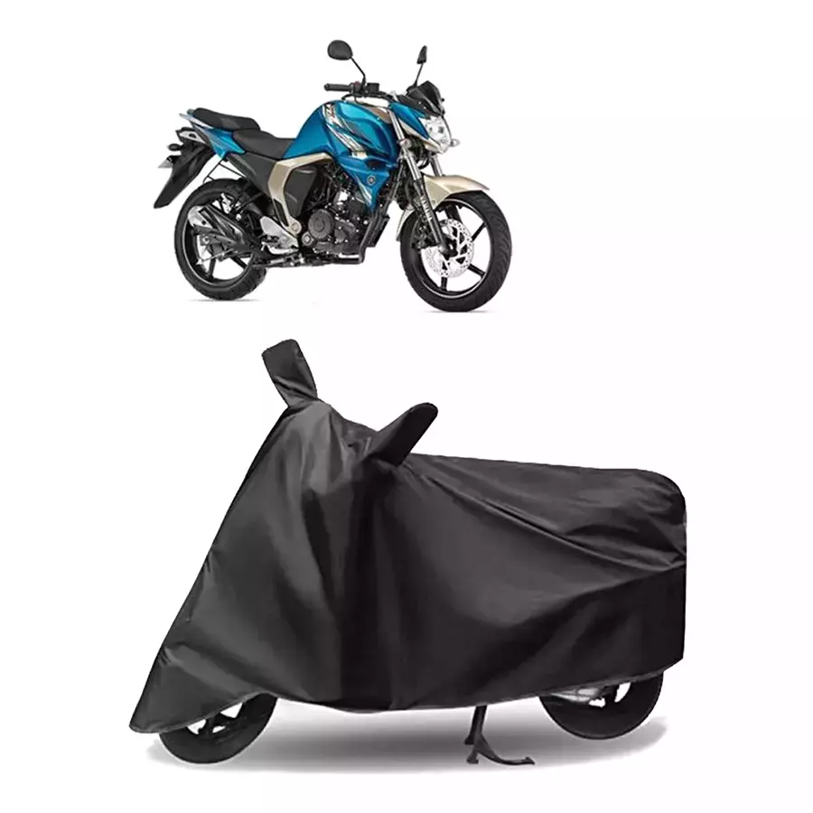 Auto Pearl Polyester Two Wheeler Cover for Yamaha&nbsp;FZ S FIV 2.0  (Grey)
