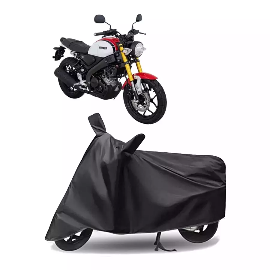 Auto Pearl Polyester Two Wheeler Cover for Yamaha XSR155 (Grey)