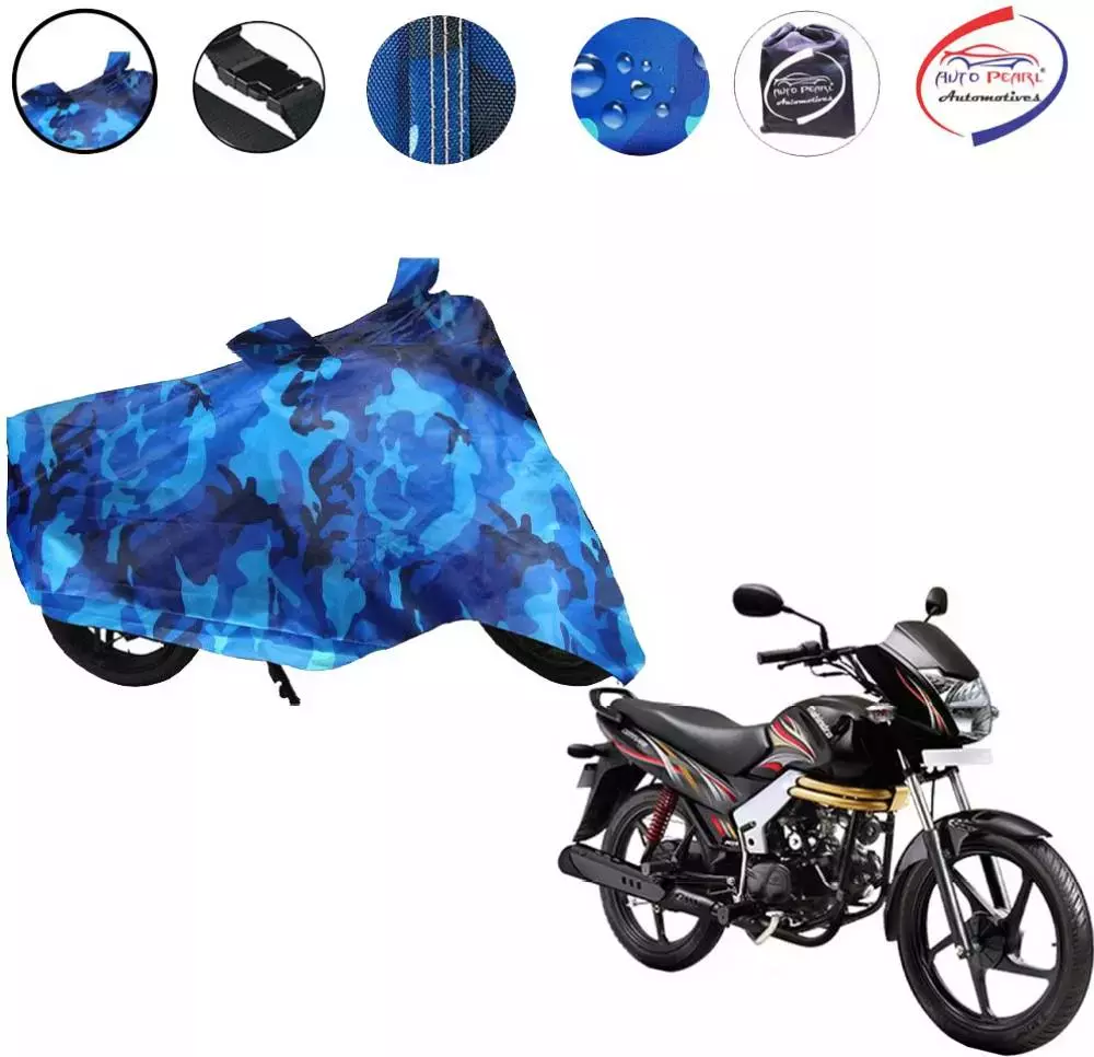 Auto Pearl Polyester Waterproof Two Wheeler Cover for Mahindra Centuro NXT,(Ocean Blue)