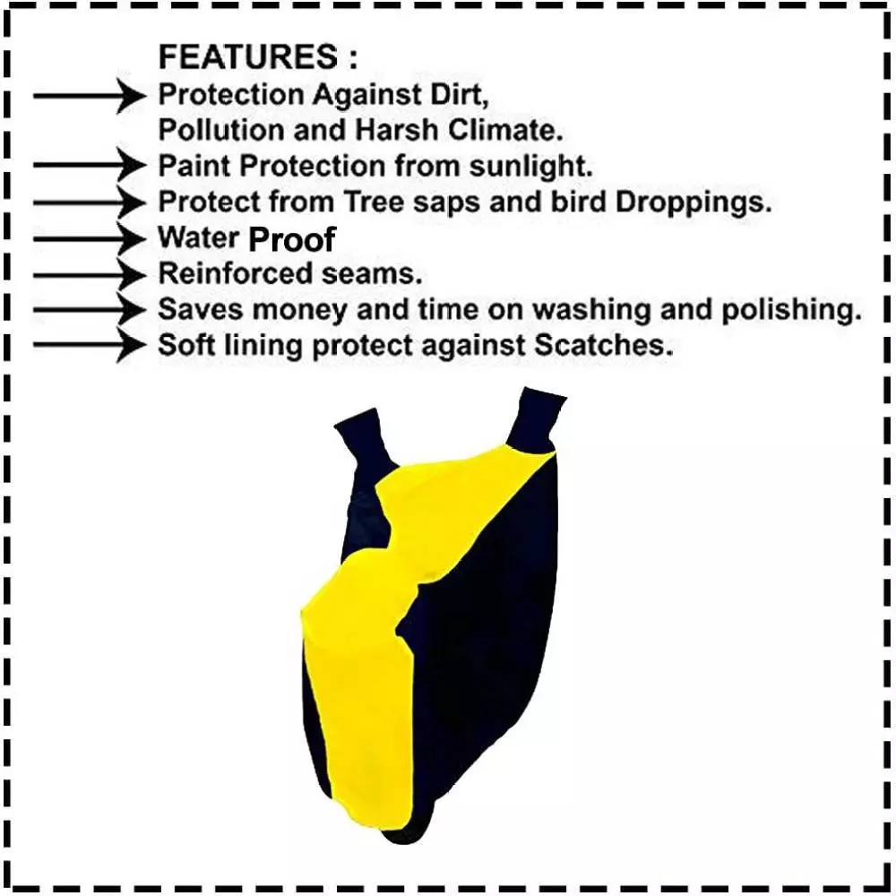 Auto Pearl Polyester Waterproof Two Wheeler Cover for Suzuki Gixxer SF 250 (Water Proof)