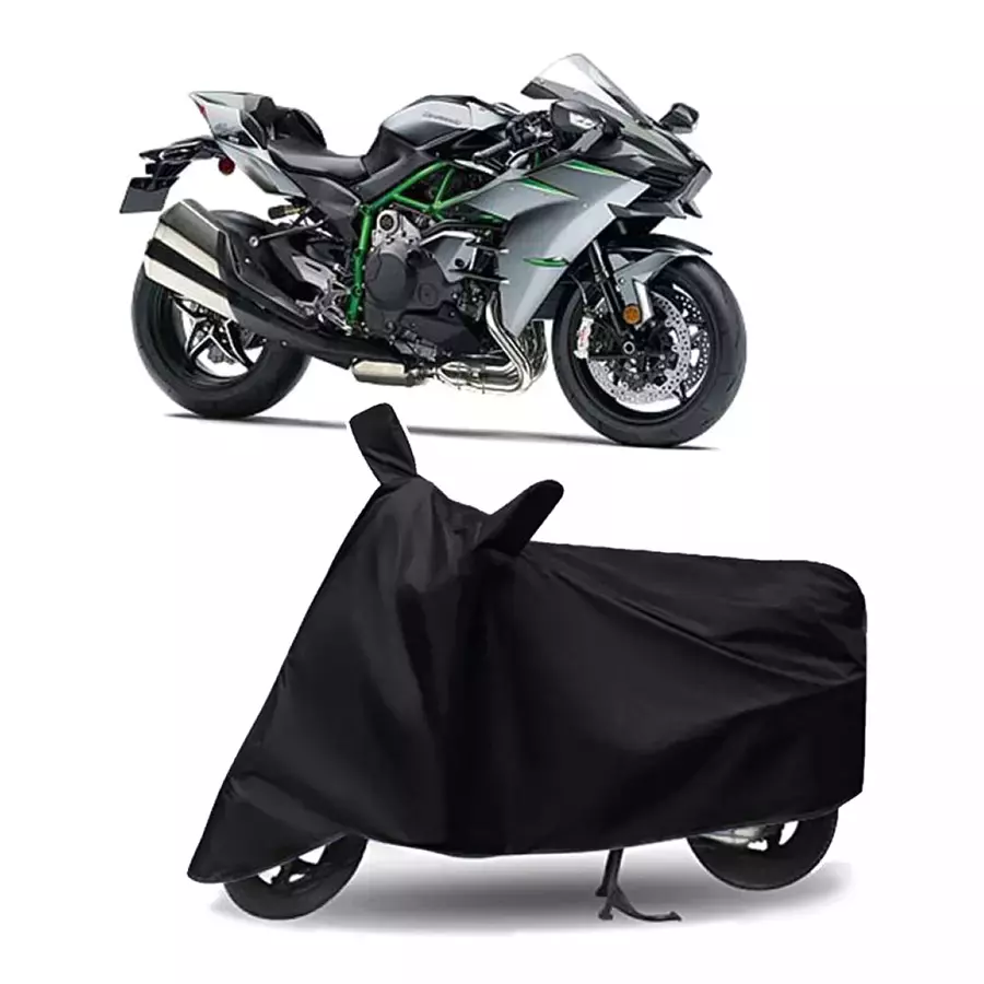Auto Pearl Bike Cover for Kawasaki Ninja H2 (Black)