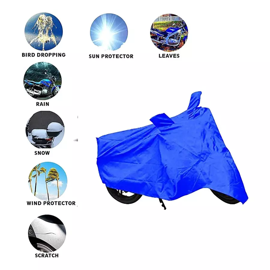 Auto Pearl Waterproof Two Wheeler Cover For Triumph Rocket III (Blue)
