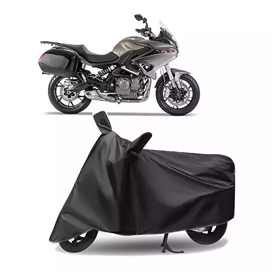 Auto Pearl Polyester Two Wheeler Cover for Benelli TNT 600 GT (Grey)