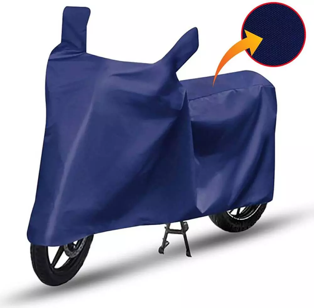 Auto Pearl Polyester Two Wheeler Cover for Kawasaki Ninja ZX-10R,(Navy Blue)