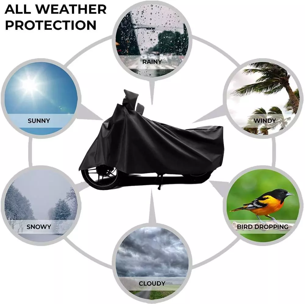 Auto Pearl Polyester Two Wheeler Cover for Techo Electra Emerge BS6 (Grey)