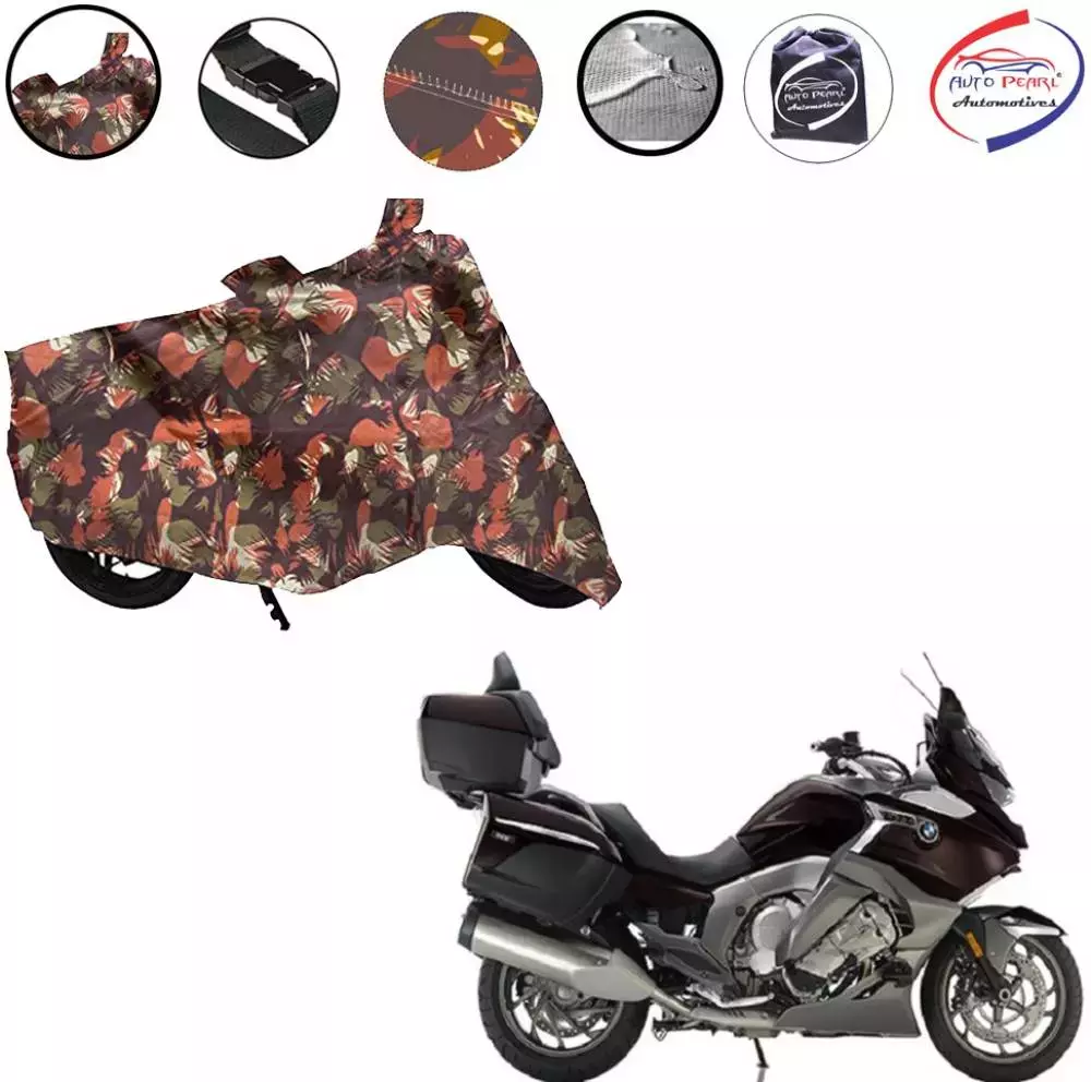 Auto Pearl Polyester Waterproof Two Wheeler Cover for BMW K 1600,(Jungle Print)