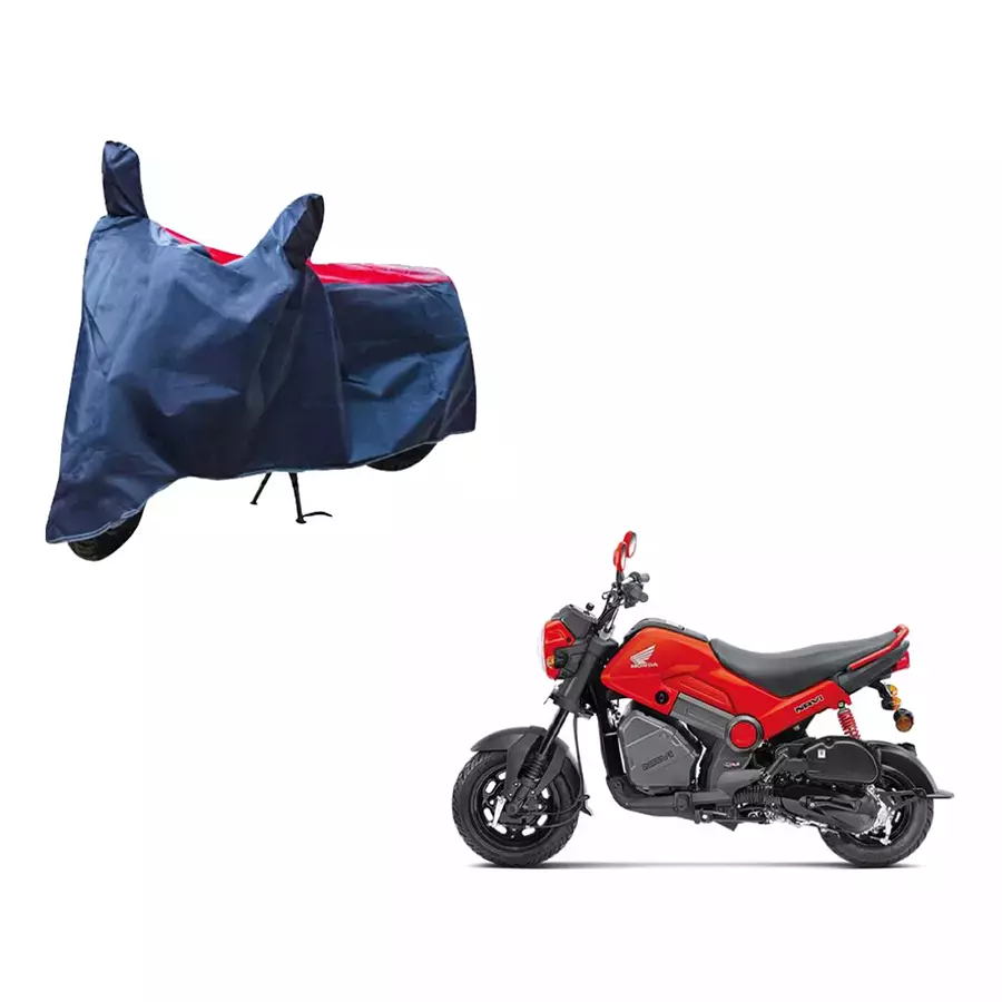 Auto Pearl Waterproof Two Wheeler Cover For Honda Navi (Red & Blue)