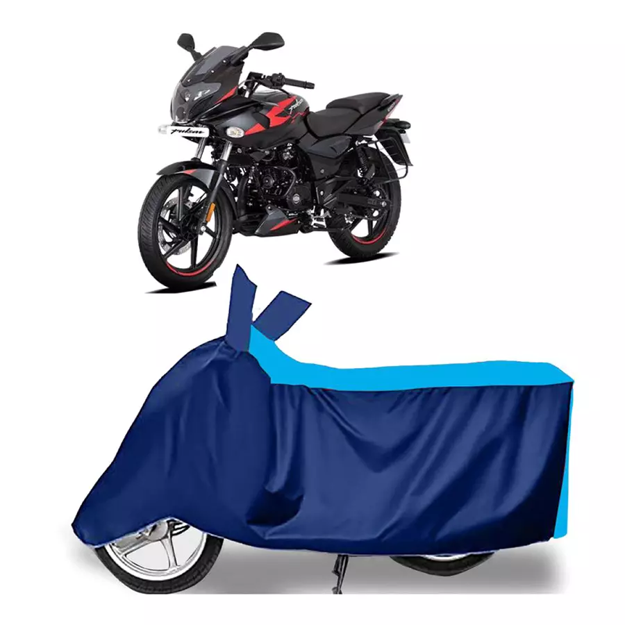 Auto Pearl Two Wheeler Cover for Bajaj&nbsp;Pulsar 220 - Cyan, Blue