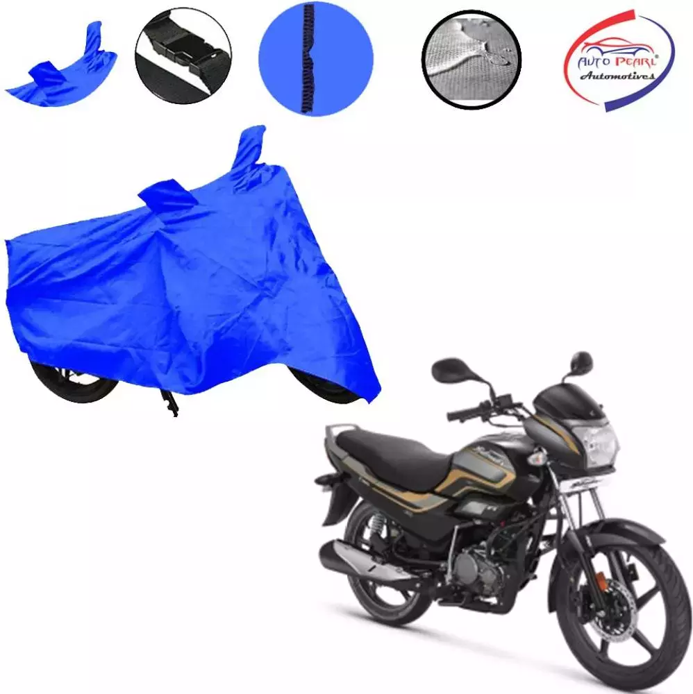 Auto Pearl Two Wheeler Cover For Hero MotoCorp Super Splendor (Blue)