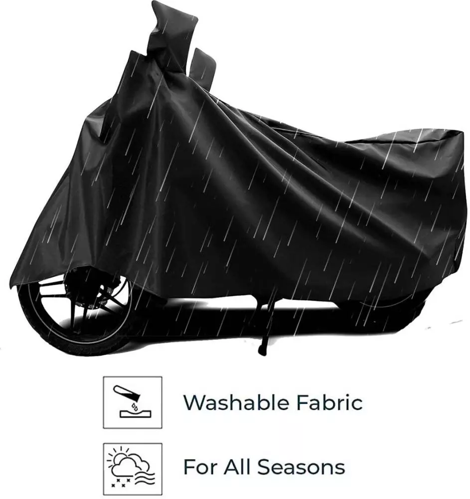 Auto Pearl Polyester Two Wheeler Cover for Honda Cliq BS6 (Grey)