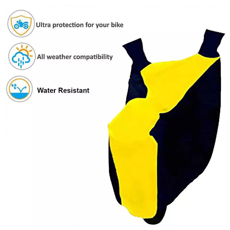 Auto Pearl Bike Cover for Indian Roadmaster (Yellow & Blue)