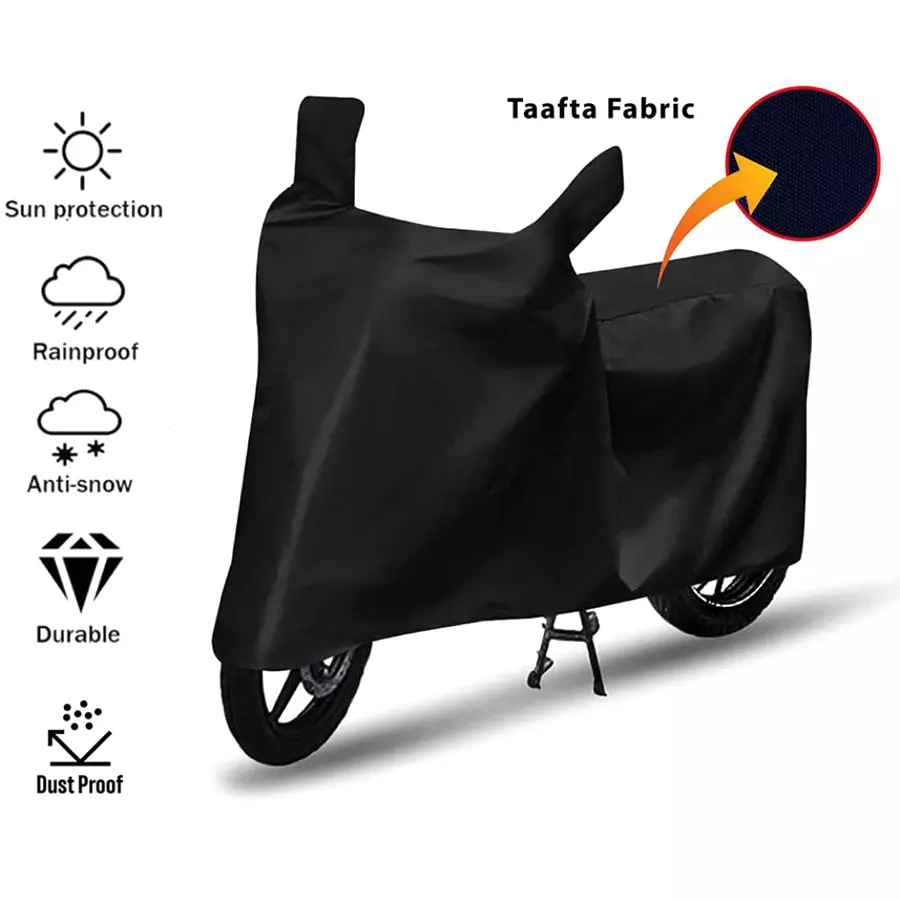 Auto Pearl Bike Cover for TVS Sport ES BS6 (Black)