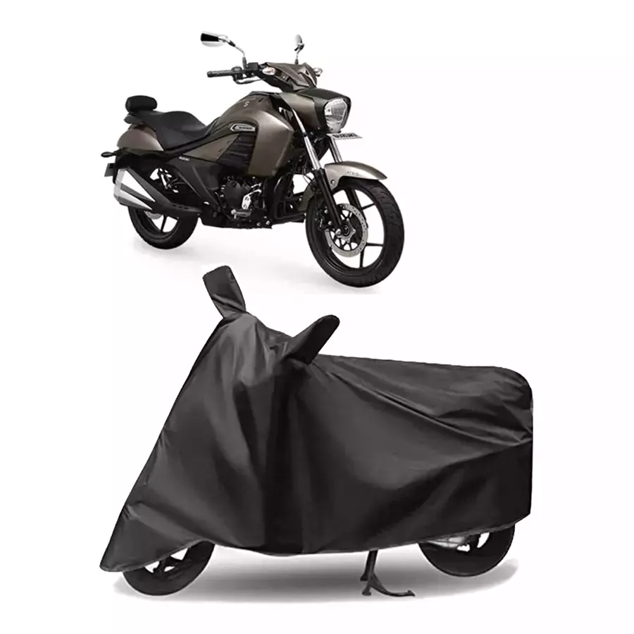 Auto Pearl Polyester Two Wheeler Cover for Suzuki Intruder 250 (Grey)