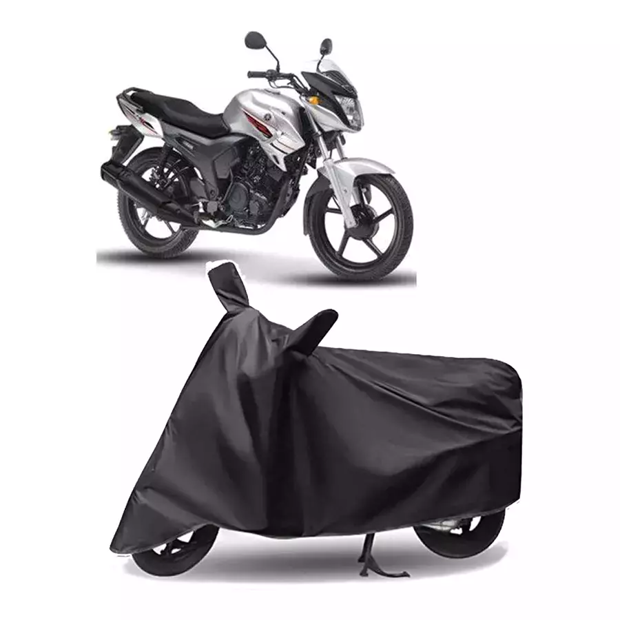 Auto Pearl Polyester Two Wheeler Cover for Yamaha SZ R (Grey)