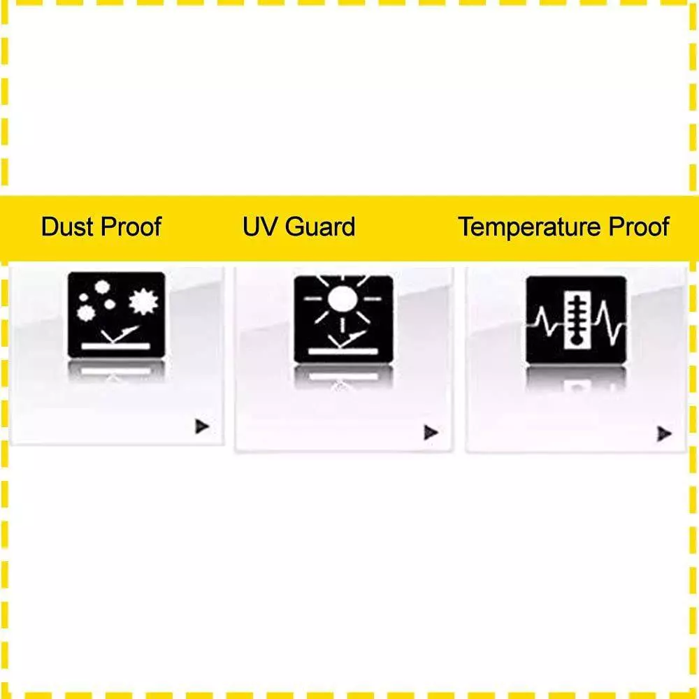 Auto Pearl Waterproof Two Wheeler Cover For Yamaha RX135 (Yellow & Blue)