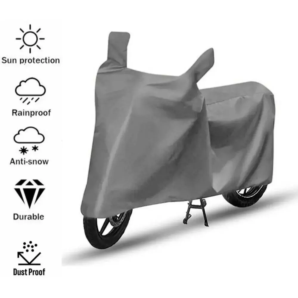 Auto Pearl Two Wheeler Cover with Bag for Hero Duet LX 110CC, Silver