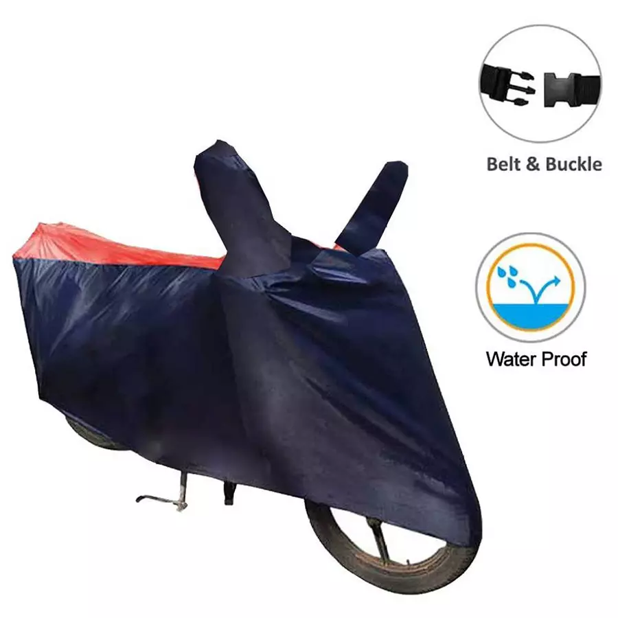 Auto Pearl Waterproof Two Wheeler Cover For Kawasaki Versys 650 (Red & Blue)