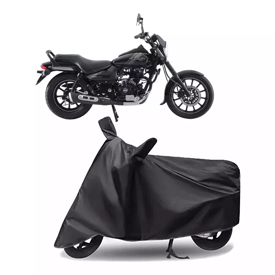 Auto Pearl Polyester Two Wheeler Cover for Bajaj Avenger 180 Street (Grey)