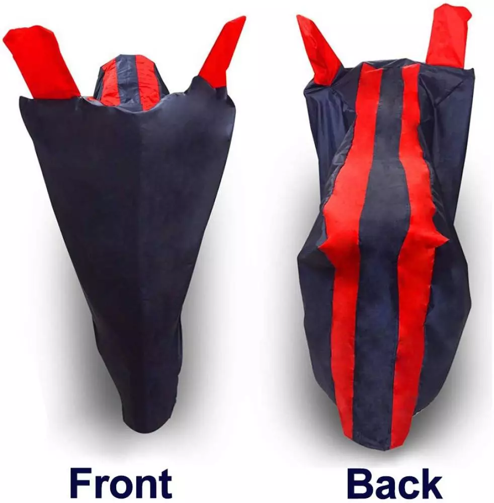Auto Pearl Polyester Two Wheeler Cover for LML Freedom LS (Red Blue)