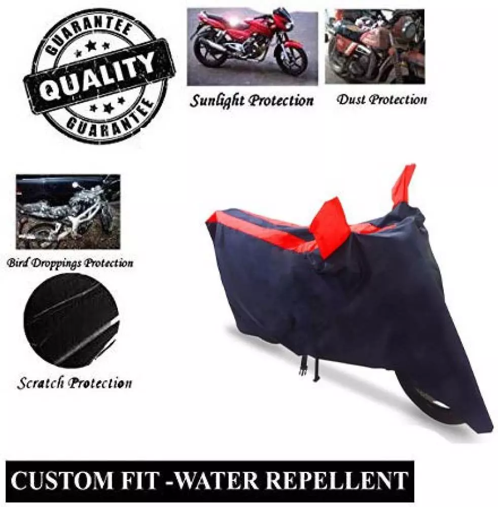 Auto Pearl Polyester Two Wheeler Cover for LML Freedom LS (Red Blue)