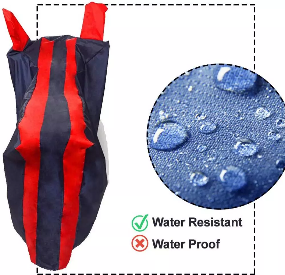 Auto Pearl Polyester Two Wheeler Cover for LML Freedom LS (Red Blue)