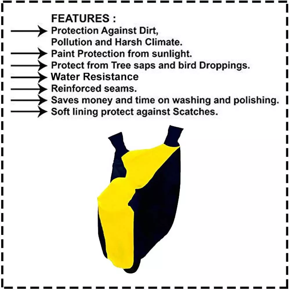 Auto Pearl Waterproof Bike Cover For Yamaha YZF-R1 (Yellow & Blue)