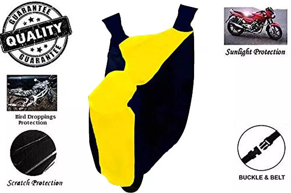 Auto Pearl Waterproof Bike Cover For Yamaha YZF-R1 (Yellow & Blue)