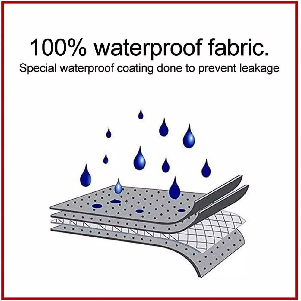 Auto Pearl Waterproof Two Wheeler Cover For TVS Flame 125 (Red & Blue)