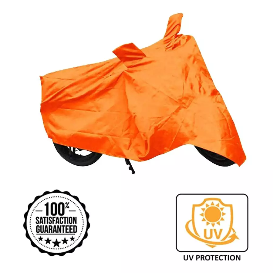 Auto Pearl Waterproof Two Wheeler Cover For Triumph Rocket III (Orange)