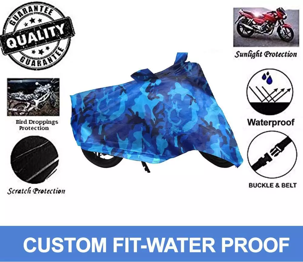 Auto Pearl Waterproof Two Wheeler Cover For TVS iQube (Blue)